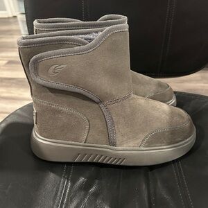 BNQ  Keep Warm Women's Gray Ankle Boots